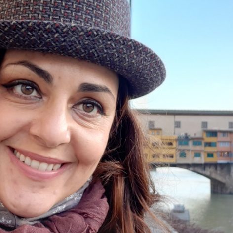Silvia devant Ponte Vecchio